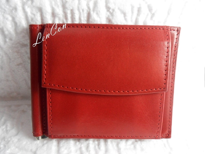 Golden Head Pelle Portafoglio Fermasoldi Polo RFID Protect Clip-Scheintasche 1921 Cognac Marrone - Foto 8