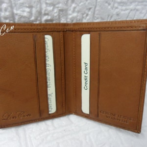 Mini Portafoglio NOCCIOLA con Incisione Personalizzata per Uomo in Vera Pelle Porta Carte di credito