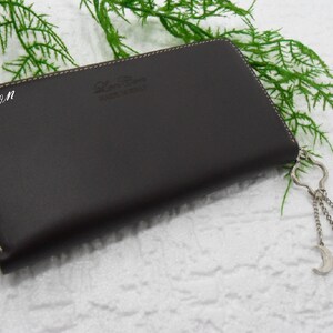 Portafoglio Donna Artigianale  Vera Pelle con Incisione Personalizzata Porta Carte di Credito Porta Monete Regalo S. Valentino Zip e Charms