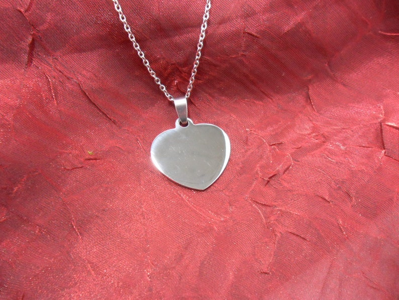 Collana Con Ciondolo Cuore Portafoto - Medaglione In Acciaio Per Ricordi Speciali - Foto 2