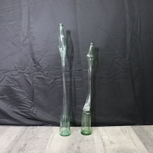 Coca Cola bottle sculpture, glass vase, coke bottle sculpture