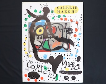 1959年 ジョアン・ミロ リトグラフ マーグ画廊展ポスター（1949年