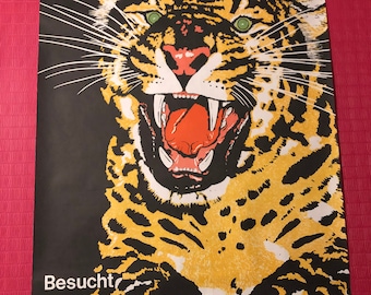 Original Berlin Zoo Poster 1967 Vintage original von Molinski