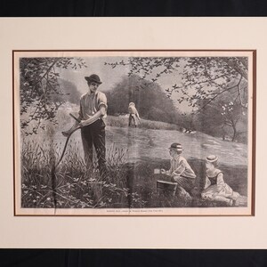 Harpers Weekly, Making Hay, July 6th, 1872, Winslow Homer woodblock engraving