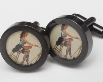 Design your own cufflinks! Perfect for Weddings, Birthdays, Retirements, Work