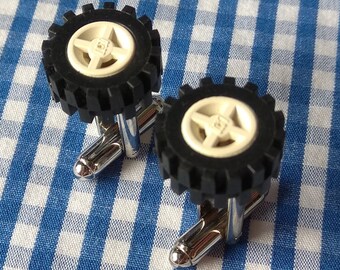 Lego Wheel Cufflinks - Authentic Lego 90's Wheel Cufflinks