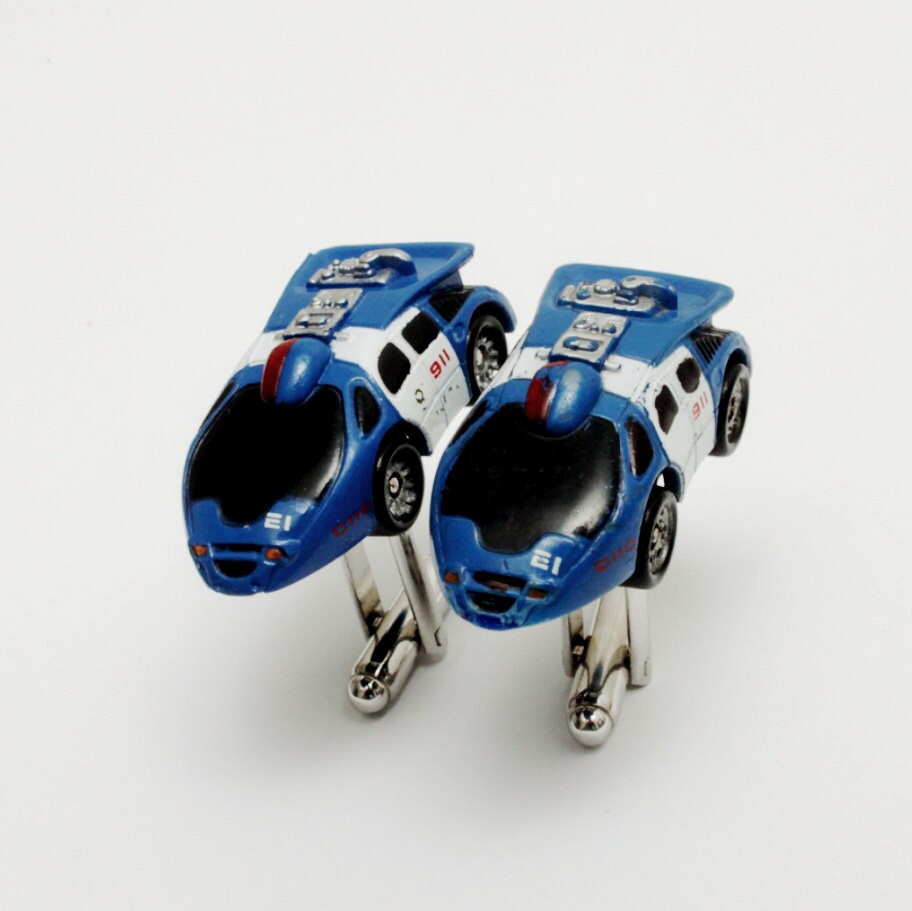 Retour Vers Le Futur Voiture De Police Micro Machine Boutons Etsy France