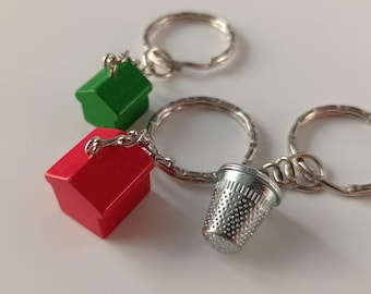 Monopoly Token Keyring - Choice of tokens