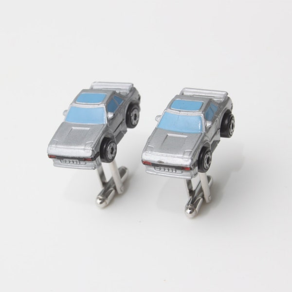 Micro Machine Cufflinks - Silver Toyota MR2 Car Cufflinks