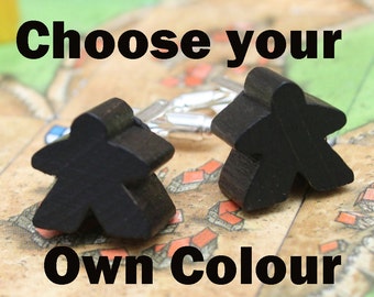 Carcassonne Meeple Cufflinks - Choose your colour!