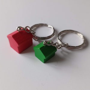 Deluxe Monopoly Hotel/House Cufflinks/Keyring Ideal gift for the estate agent in your life image 7