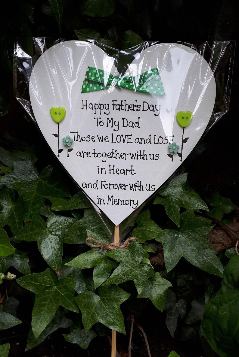 Fathers Day Grave Ornament, Funeral, Waterproof Handmade Personalised