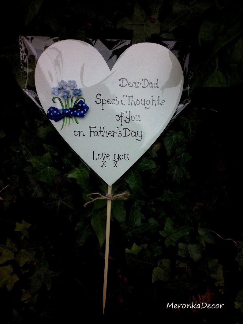 Fathers Day Grave Ornament Funeral Waterproof Handmade Etsy