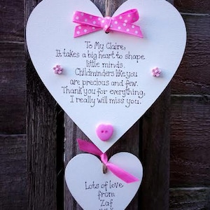 Maestro regalo escuela infantil -Se necesita un gran corazón personalizado hecho a mano grande corazón de madera 15cm y 7 cm