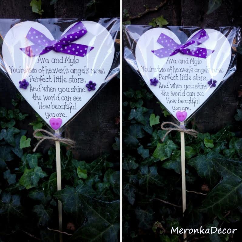 Decorazione commemorativa per tumuli, a forma di cuore, con fiori e strass Special Dad