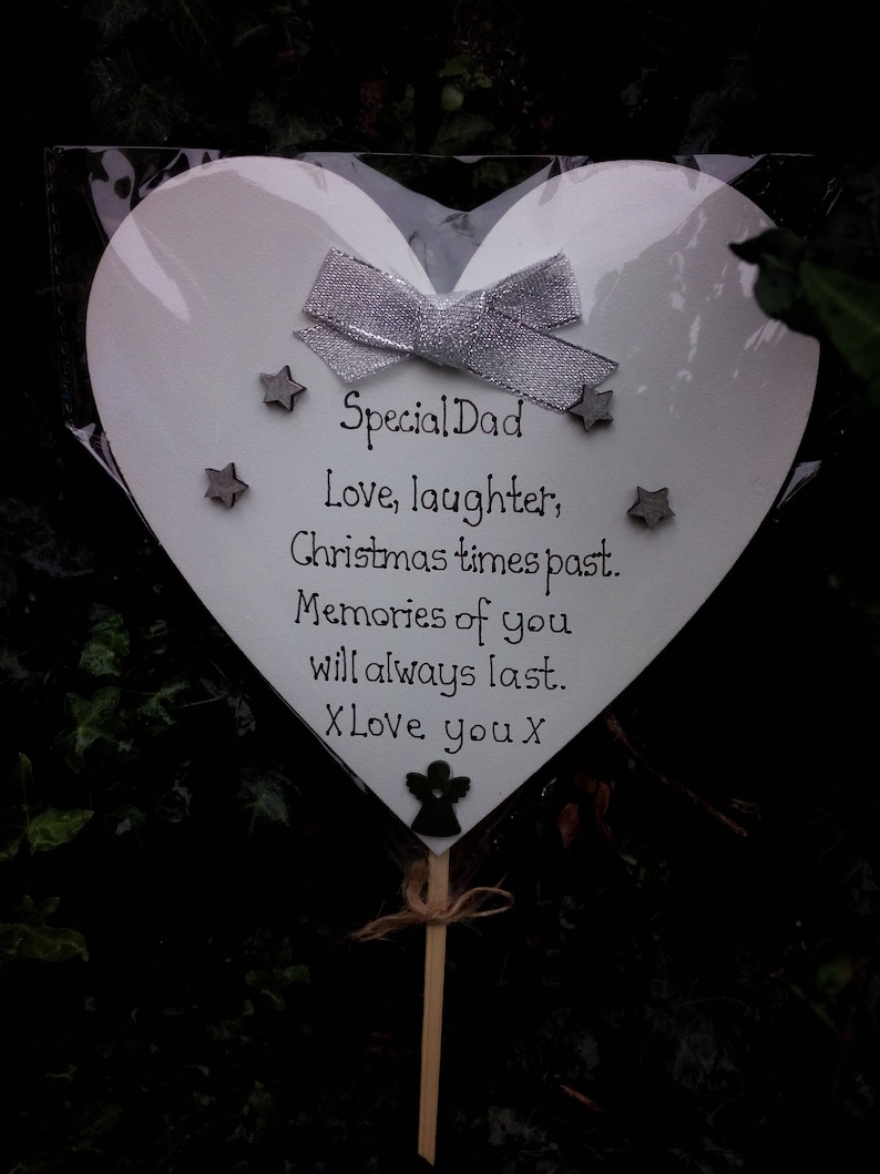 Christmas Grave Ornament Customised Dad Mum Grandma Outdoor Memorial