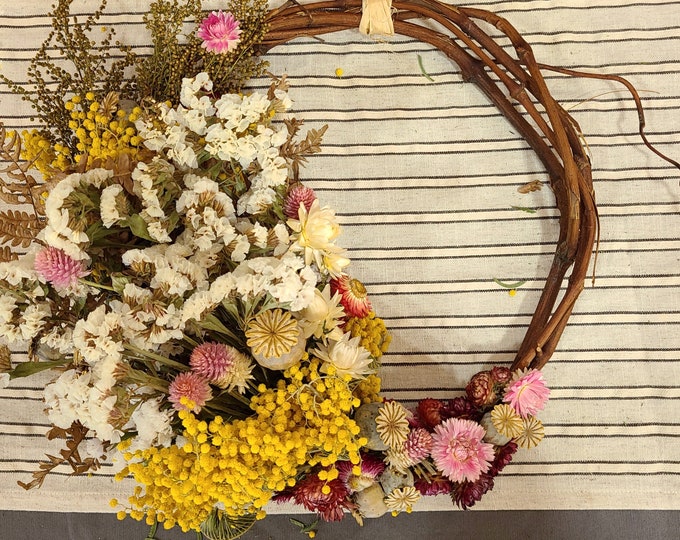 Everlasting Dried Floral Wreath