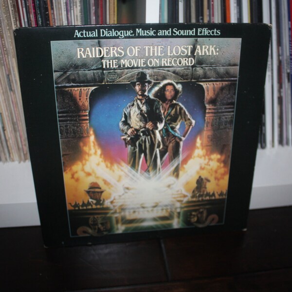 RARE - Raiders Of The Lost Ark: The Movie On Record - Vinyl LP Gatefold Record w/ Insert Booklet - Indiana Jones - Steve Spielberg - 1981