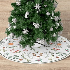 Woodland Christmas Tree Skirt – Enchanted Forest Design