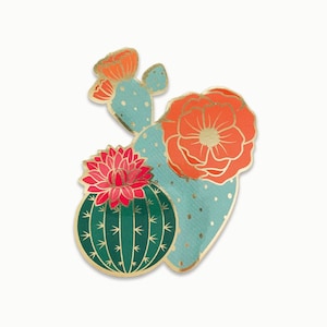 Blooming Cacti Sticker | Plant Lover Sticker |  Metallic Die Cut Sticker | House Plant Sticker | Weatherproof Sticker | Laptop Sticker