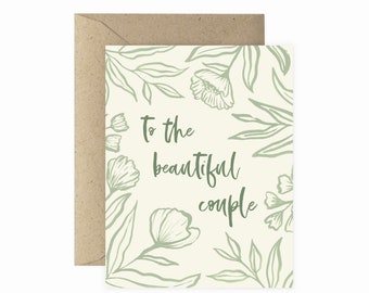 To The Beautiful Couple | Wedding Greeting Card | Wedding Card | Congrats Greeting Card | Congrats Wedding Greeting Card