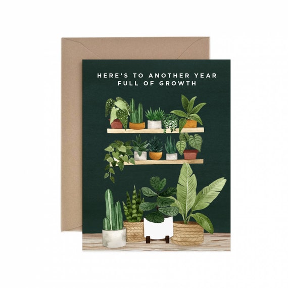 wallpapers Birthday Wishes For Plant Lover full of growth happy birthday greeting card happy birthday etsy