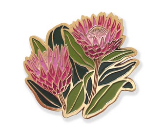 King Protea Drink Coasters | 18k Gold Plated