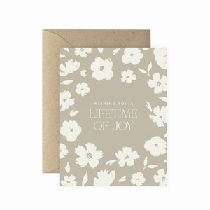 Lifetime of Joy Greeting Card | Wedding Card | Congrats Greeting Card | Congrats Wedding Greeting Card