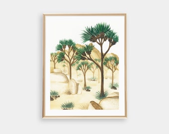 Joshua Tree Art Print  |  Desert Art Print  |  Wall Art  |  Watercolor Painting  |  8x10 Art Print  |  Wall Decor  |  Desert Art
