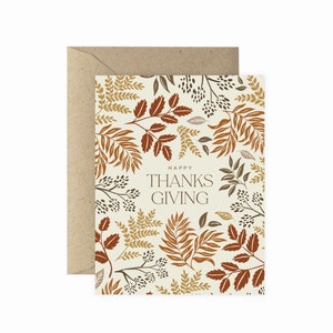 Fall Vines Thanksgiving Greeting Card Fall Greeting Card Thank You Card Plant Greeting Card Plant Card Plant Lover image 1