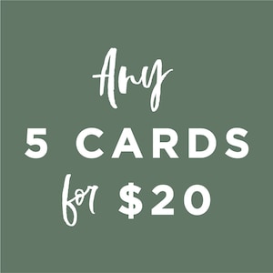 5 cartes pour 20 |  5 cartes pour 20 dollars |  | de la carte de vœux Value Pack  Forfait cartes de vœux