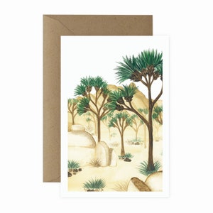 Joshua Tree Art Print Greeting Card | Desert Art Print | Desert Wall Art | Framable Art Print | Desert Blank Card | Joshua Tree Wall Art
