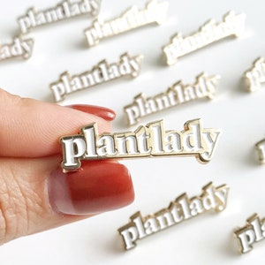 Plant Lady Enamel Pin | Enamel Pins & Accessories for Plant Lover | Lapel Pin Gift for Her | Floral Enamel Pin | Brooch | Modern Pin