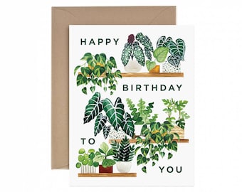 Yucca Plant Girlfriend Birthday Card Crazy Plant Lady House Plant Birthday Card Card For Her