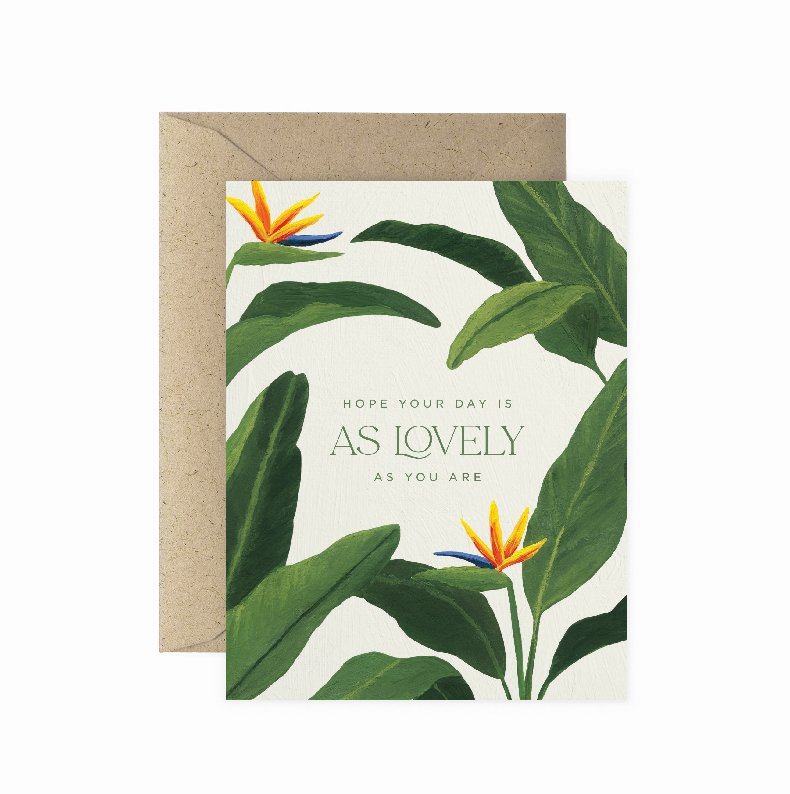 Bird of Paradise Lovely Birthday Greeting Card | Happy Birthday Card | Plant Lover Card | Plant Lady Card | Plant Card | Plant Lover