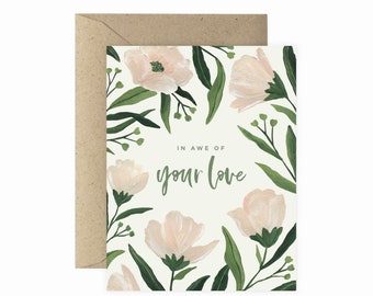 Awe of your Love Greeting Card | Wedding Card | Greeting Card | Wedding Greeting Card