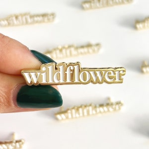 Wildflower Lapel Pin | Enamel Pins & Accessories for Plant Lover | Lapel Pin Gift for Her | Floral Enamel Pin | Brooch | Modern Pin