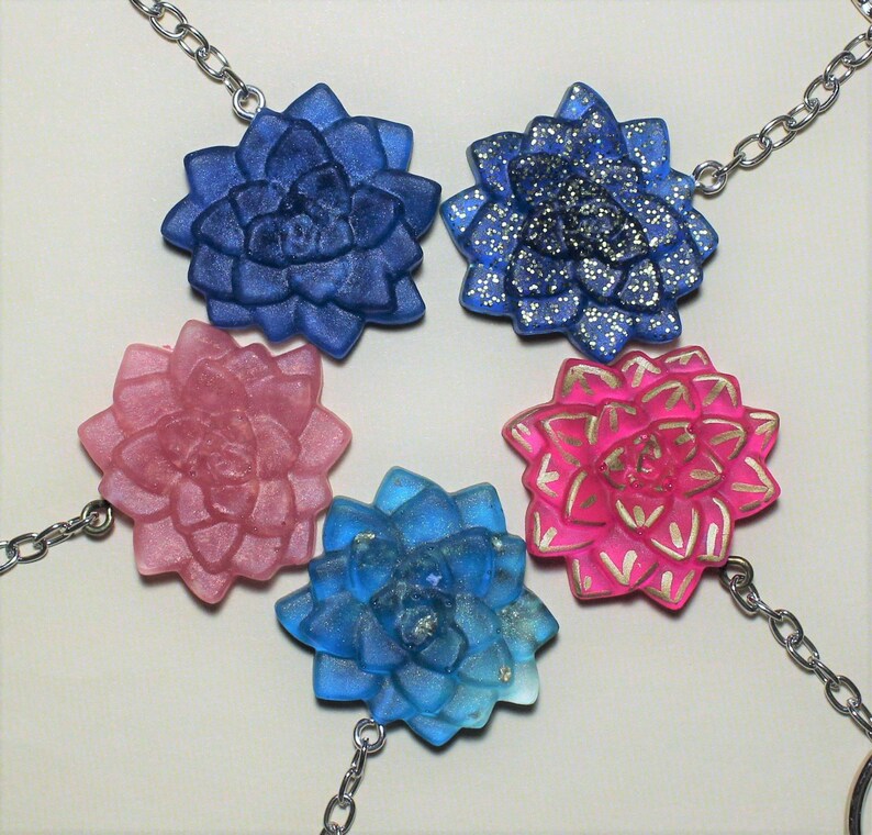 Medium Succulent Keychains