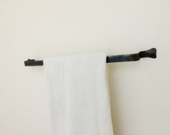 Modern Farmhouse Minimalist Towel Bar, Simple wrought iron towel bar, modern farmhouse bathroom decor, towel rack, towel rod