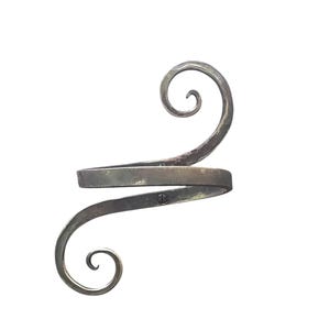 Wrought iron towel ring, scroll towel ring, towel rack, bathroom decor