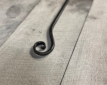 Fire poker- blacksmith made wrought iron fire poker