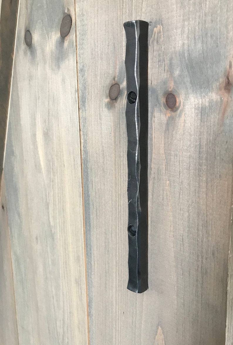 Low Profile Sliding Barn Door Pull Finger Pull Wrought Iron Etsy