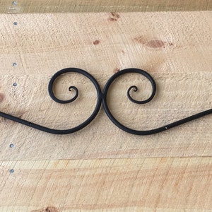 Wrought iron wall art, wrought iron wall decor, entry accent, wall scroll