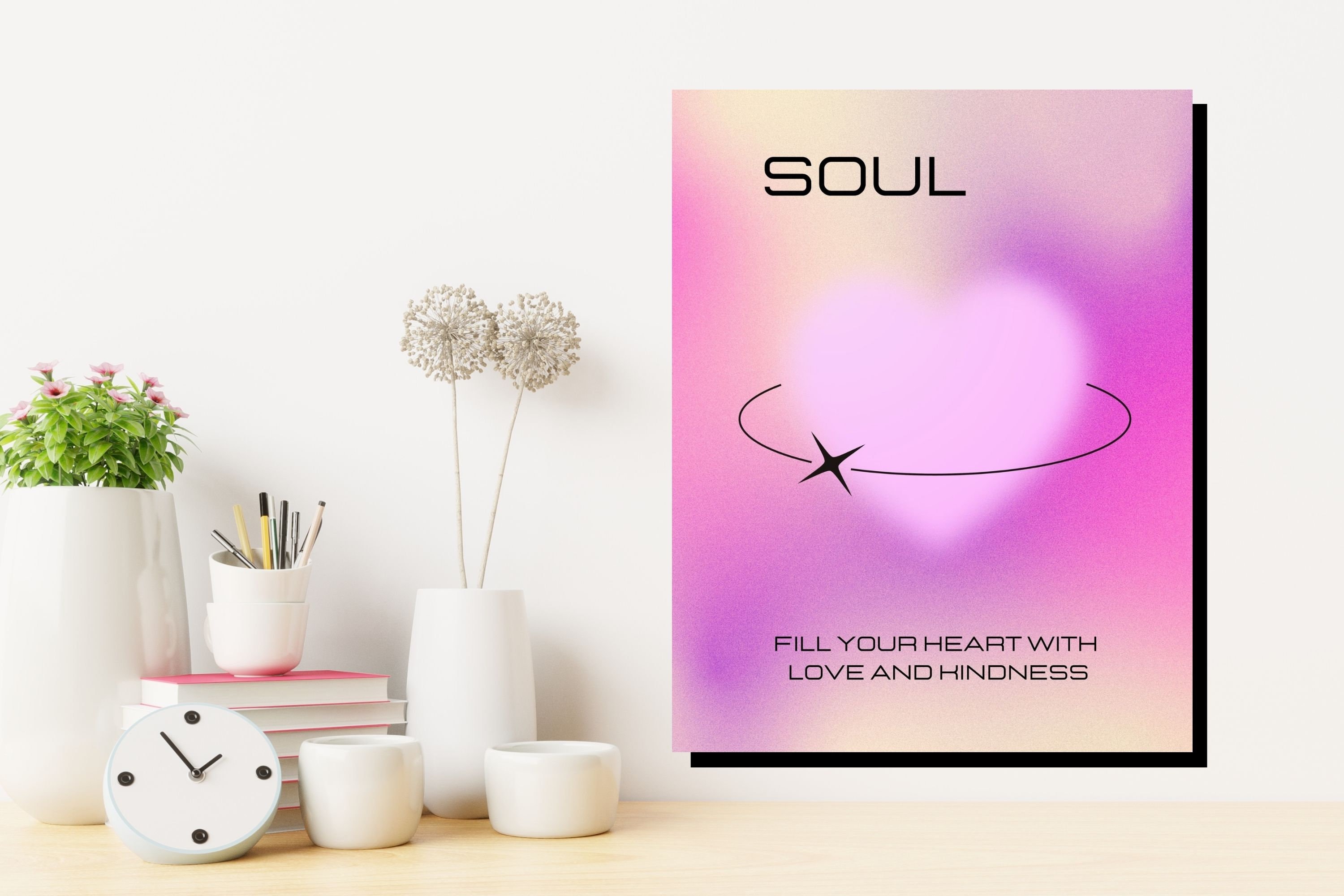 AURA Poster Set of 3, PRINTABLE Wall Art, Spiritual Wall Art, Aura ...
