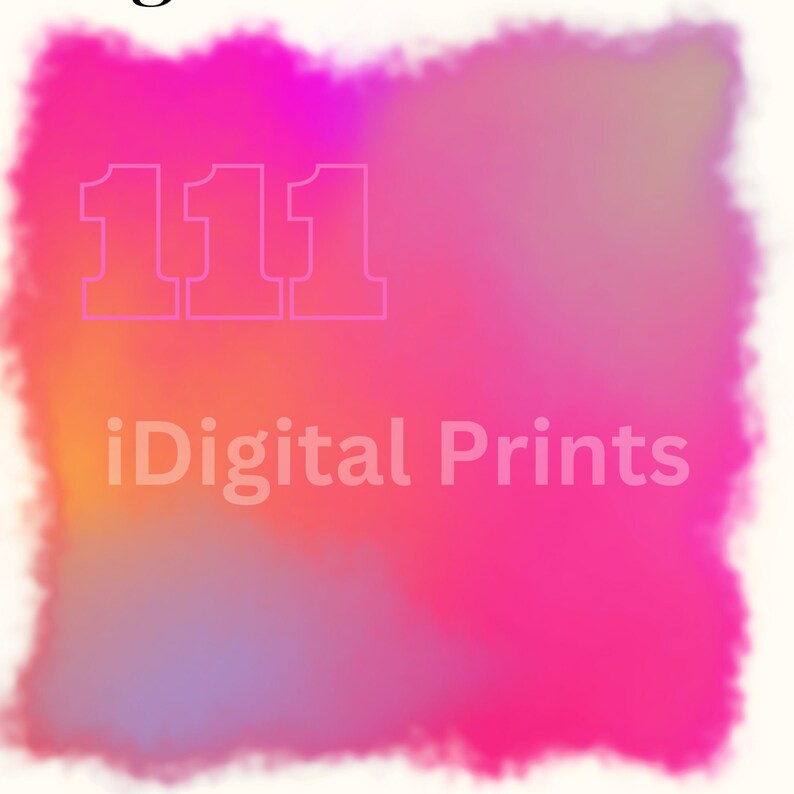 Angel Number 111 PRINTABLE Wall Art, Spiritual Wall Art, Gradient ...