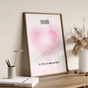 pastel AURA GRADIENT poster trendy spiritual wall art mind SOUL aura poster print positive affirmations aura energy positive quote Ap18mind