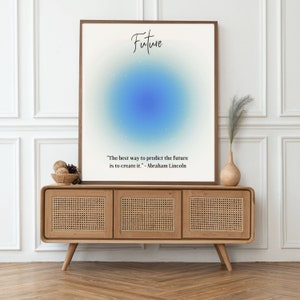 Aura Poster Positive vibes art Aura print, SPIRITUAL, spiritual wall art, Gradient Poster, Colorful wall art, Trendy Wall Art AP005_future