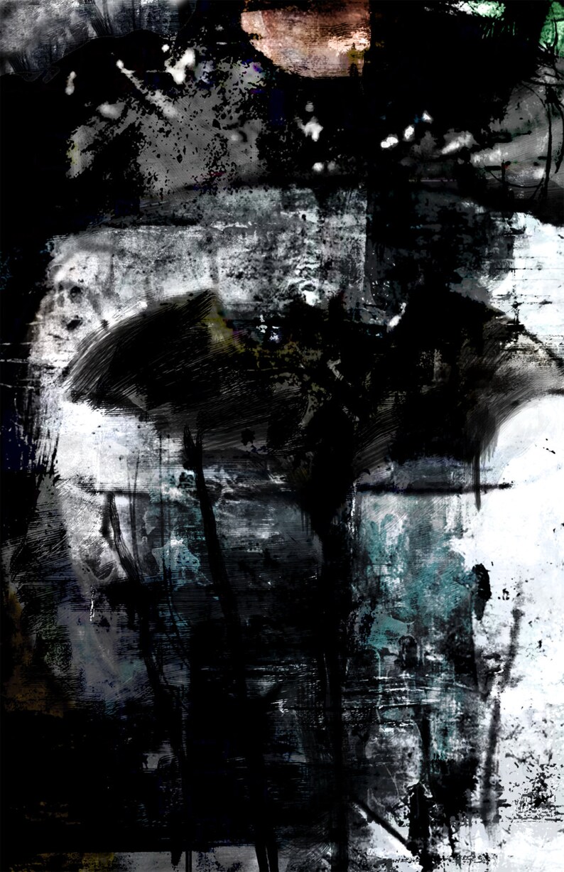 The Dark Knight Abstract Art Canvas in 2 sizes 16 x Etsy