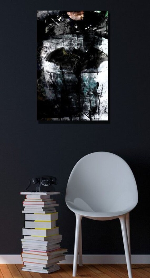 The Dark Knight Abstract Art Canvas in 2 sizes 16 x Etsy