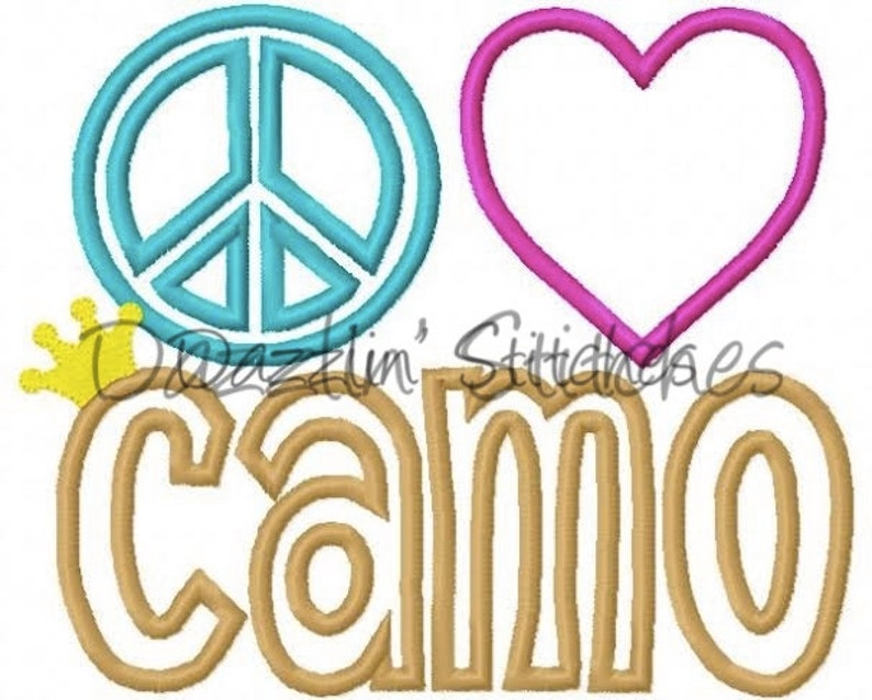 Country Hunting Girl Embroidery Applique Design Peace Love Etsy